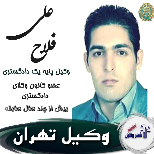 علی فلاح⚖️وکیل تهران