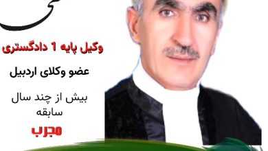 علیرضا لطفی وکیل اردبیل