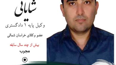 محمدرضا شایانی وکیل بجنورد