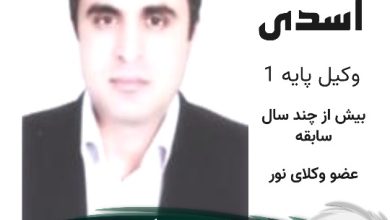 محمد اسدی وکیل نور