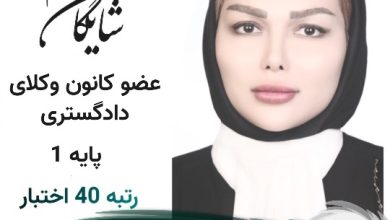 الهام شایگان⚖️وکیل کرج
