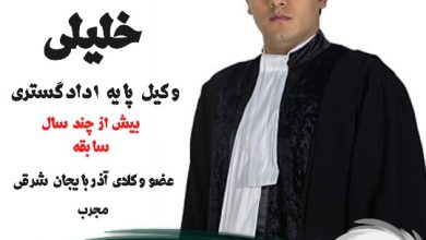 افشین خلیلی وکیل