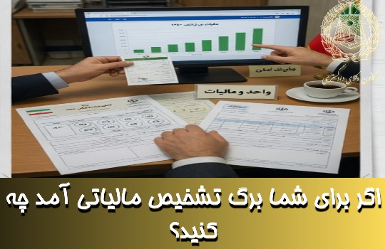اگر برای شما برگ تشخیص مالیاتی آمد چه کنید؟