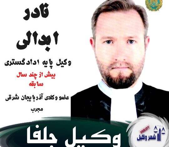 نادر ابدالی وکیل