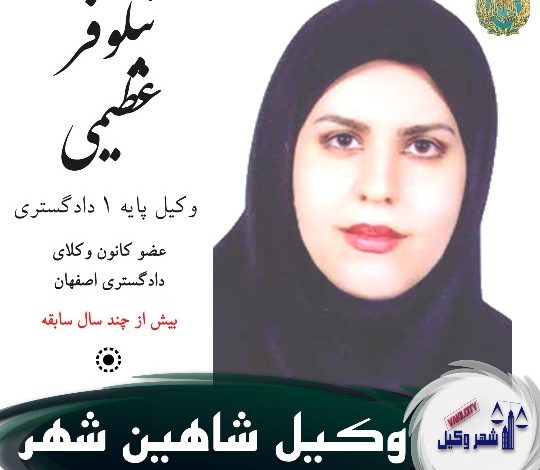 نیلوفر عظیمی وکیل