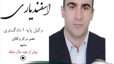 محمد اسفندیاری وکیل مشهد
