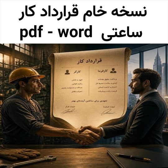 دانلود رایگان نمونه قرارداد کار ساعتی